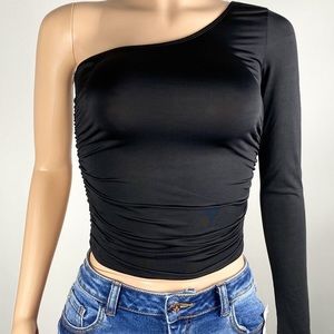 One shoulder Crop Top